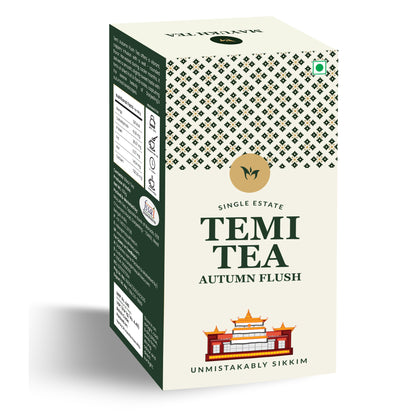 Temi Tea Autumn Flush from Sikkim – Premium Organic Tea with Rich Flavor & Aroma - 100g