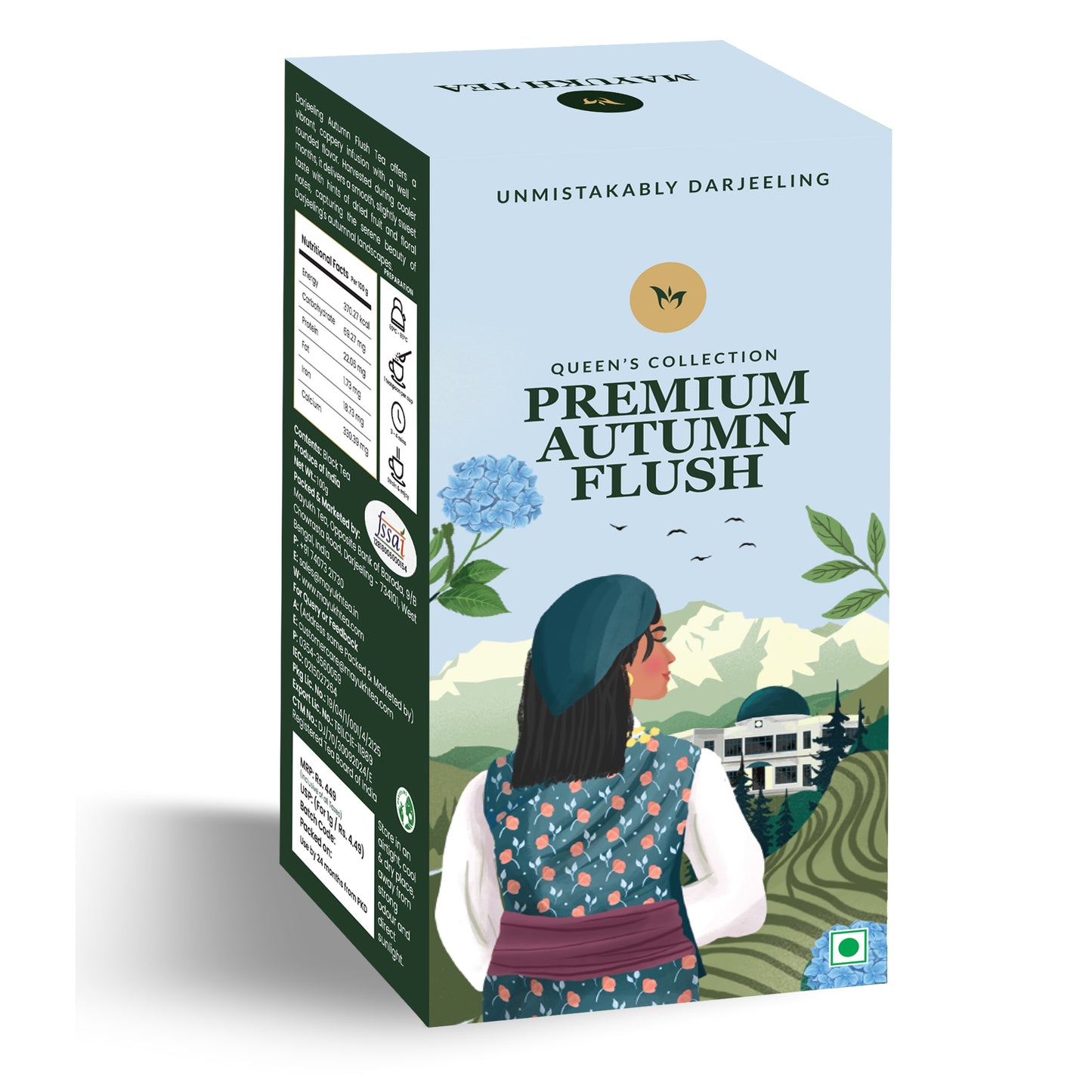 Premium Autumn Flush Darjeeling Black Tea – Loose Leaf, Muscatel Flavor, Smooth & Floral, High-Quality Himalayan Tea, 100g