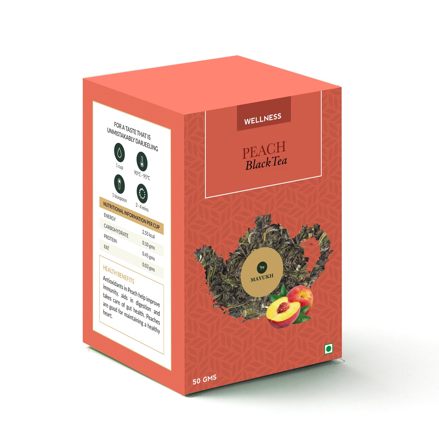 Peach Black tea - 50Gms