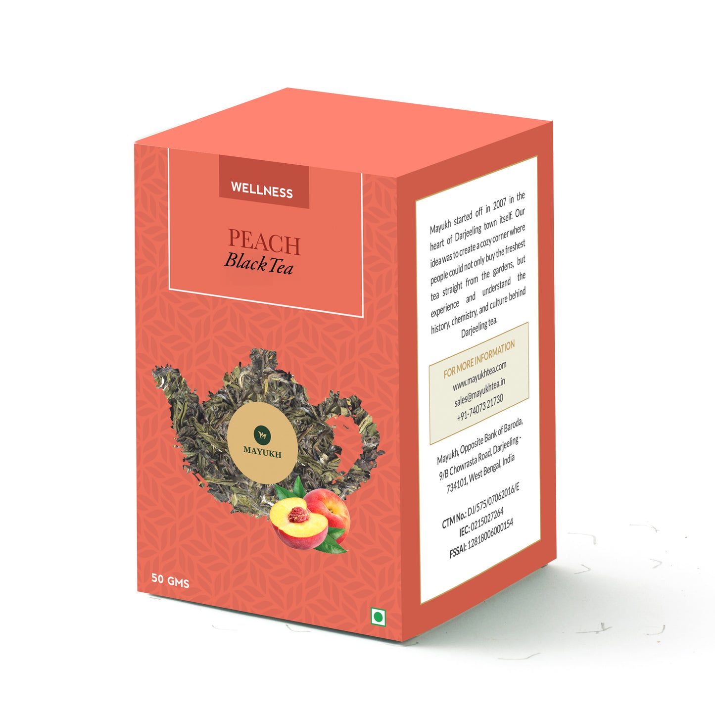 Peach Black tea - 50Gms