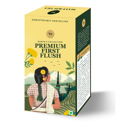 Premium First Flush Darjeeling Black Tea - 100% Pure, High-Quality Tea from the Himalayas | Aromatic, Smooth, and Refreshing | Loose Leaf | 100g