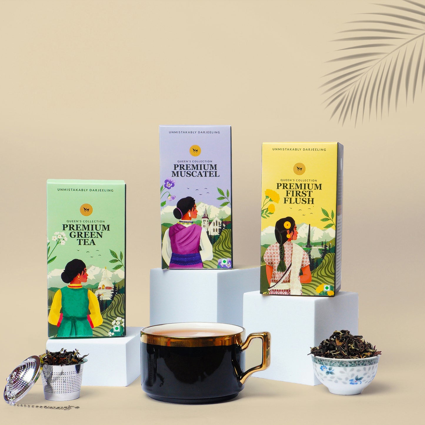 Authentic Premium Darjeeling Tea - Pack Of 6 | Fresh Loose Leaf Tea from Darjeeling