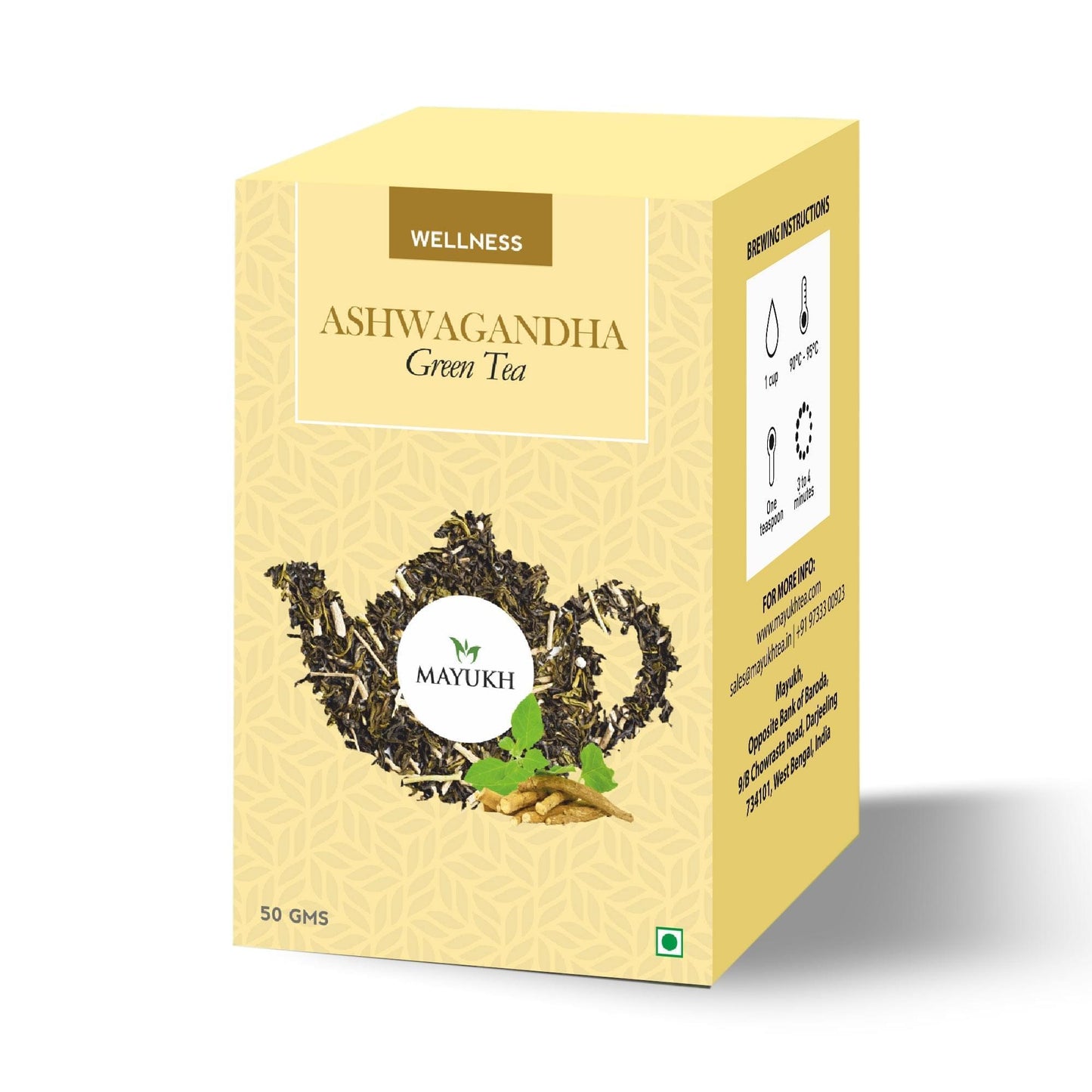 Ashwagandha Darjeeling Green Tea - 50 gm