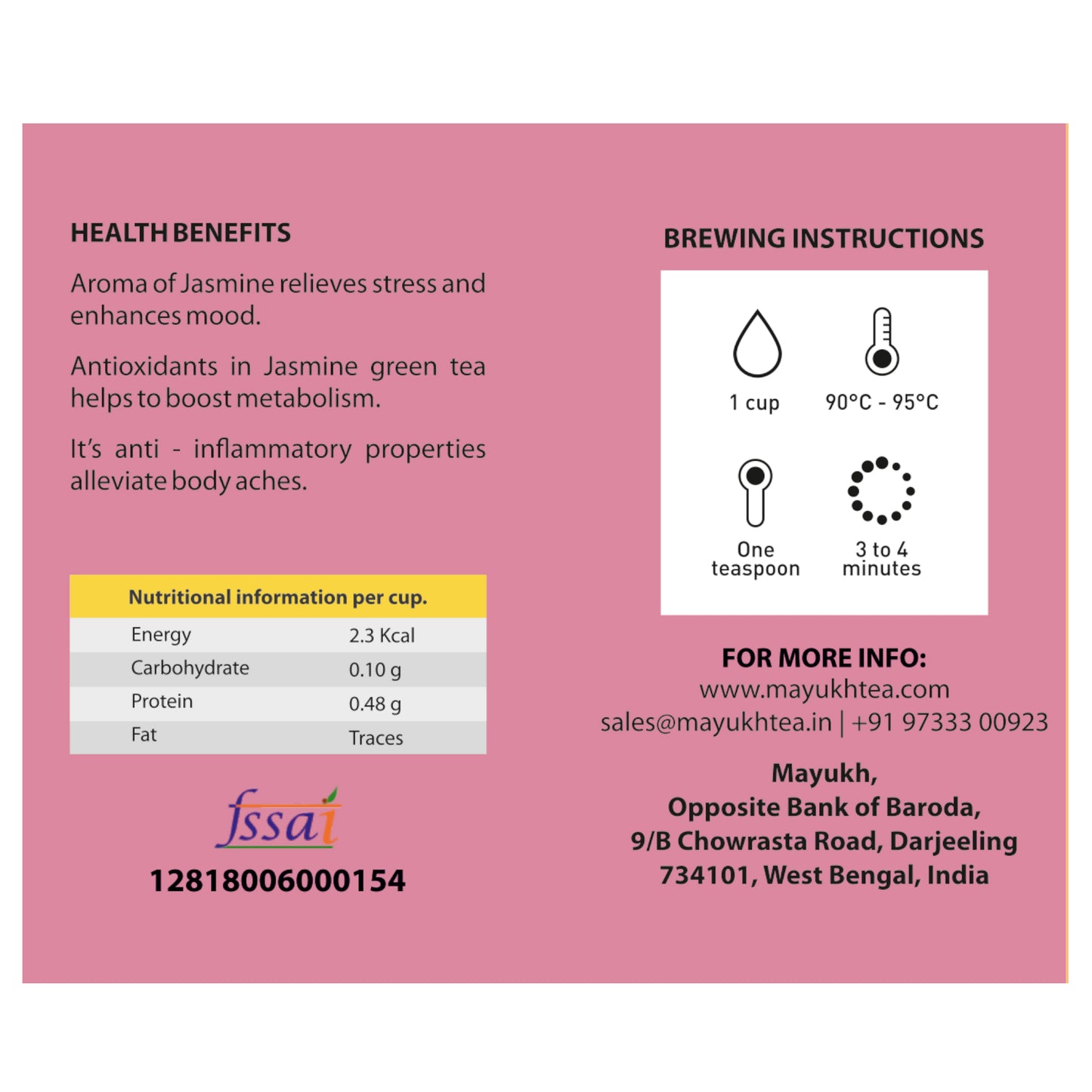 Jasmine Darjeeling Green Tea - 50 gm