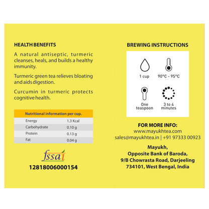 TURMERIC DARJEELING GREEN TEA