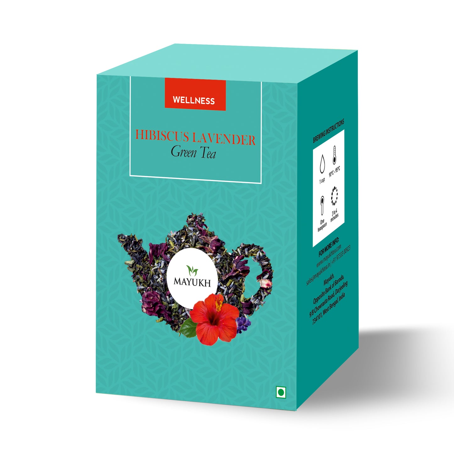 Hibiscus Lavender Darjeeling Green Tea - 50 gm